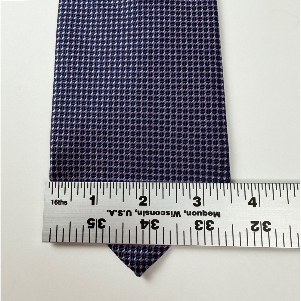 Brooks Brothers 346 Purple Geometric‎ Pattern Silk Tie USA - Picture 5 of 7